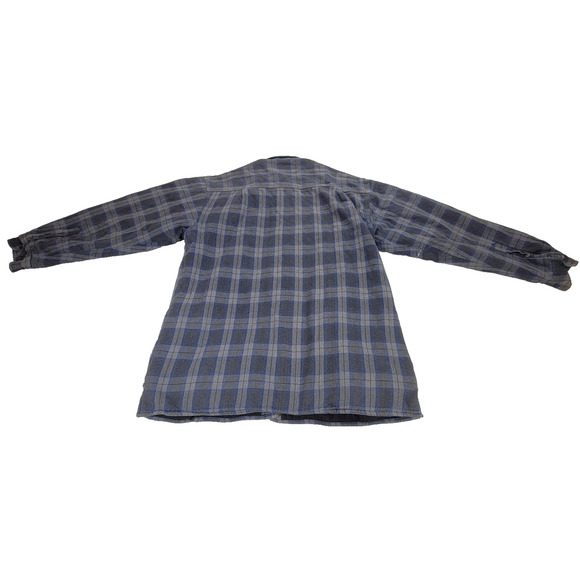 Wolverine Shirt Jacket Mens Sz L Black Flannel Fleece Lined Shacket Gorpcore Y2k - Picture 2 of 16